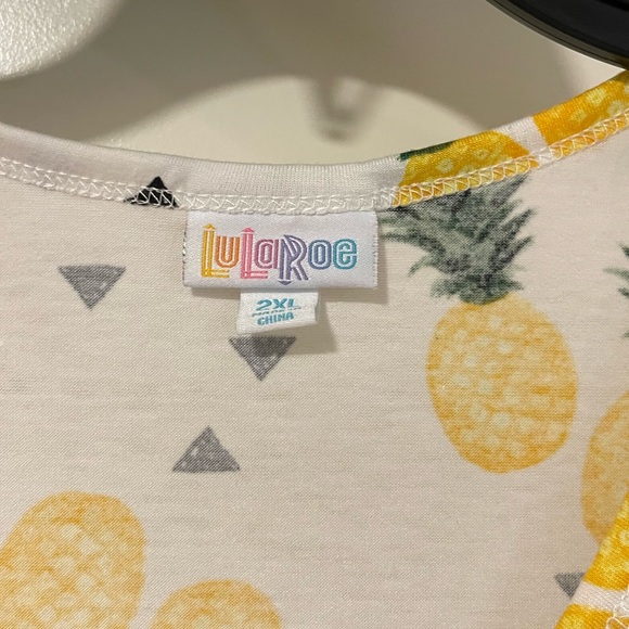 Lularoe Pineapple Tank Top 2XL - Picture 4 of 5